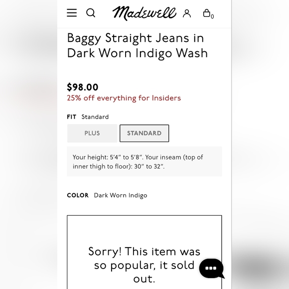 NWT Madewell High Rise Baggy Straight Leg Blue Jeans - Picture 3 of 8